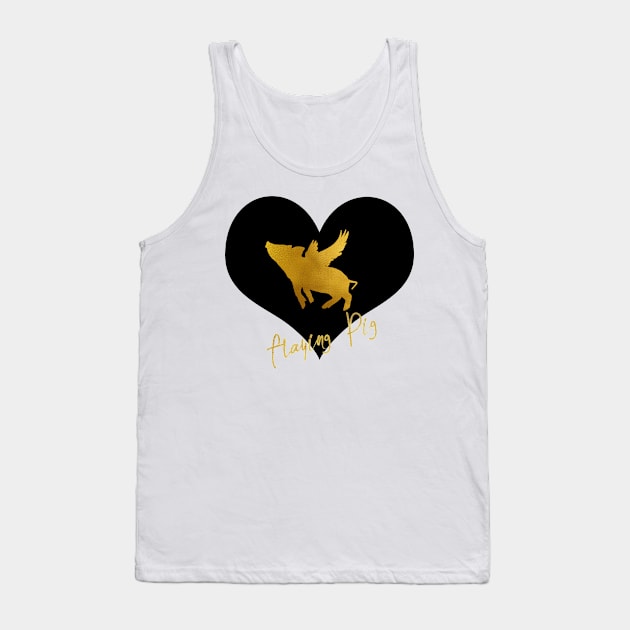 Flying Pig Tank Top by erzebeth